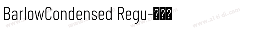 BarlowCondensed Regu字体转换